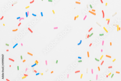 Sprinkles on off white wallpaper background