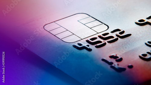 Cuadro en lienzo Close up of a credit card