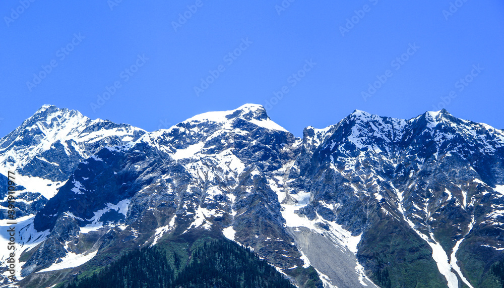 Beautiful snow mountain scenery photography Beautiful snow mountain scenery photography