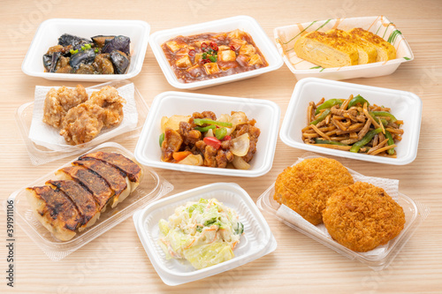 Schilderij op canvas 食品スーパーのお惣菜