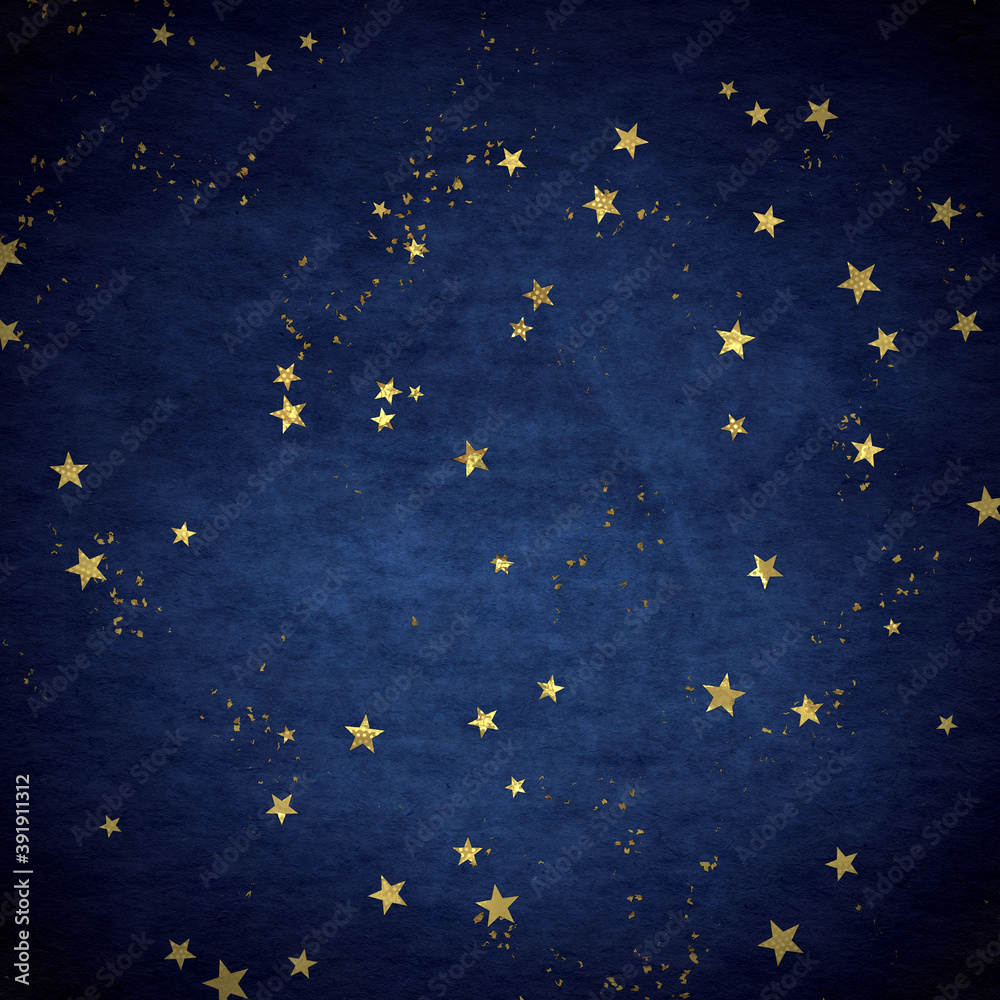 Confetti, golden texture on a dark background Confetti, golden texture on a dark background