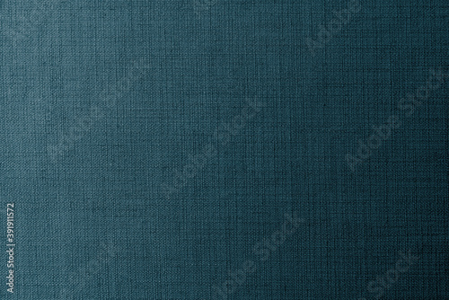 Weaved blue linen fabric