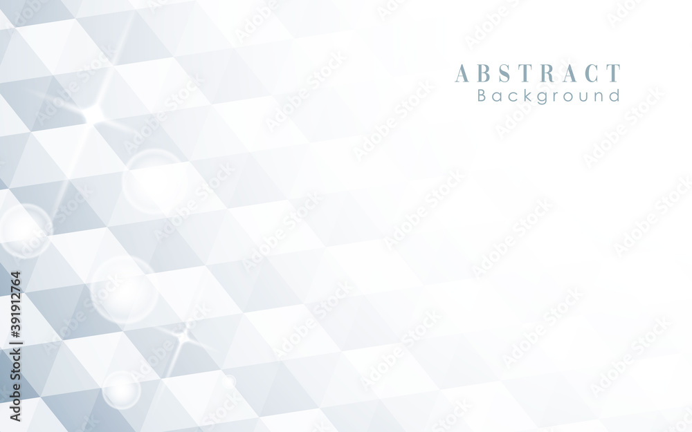 Fototapeta premium Abstract white hexagon texture background