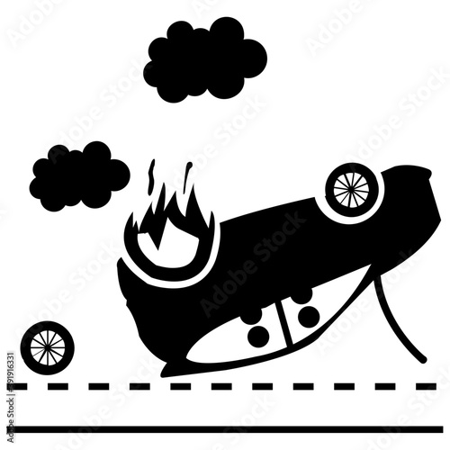 Car Capsized