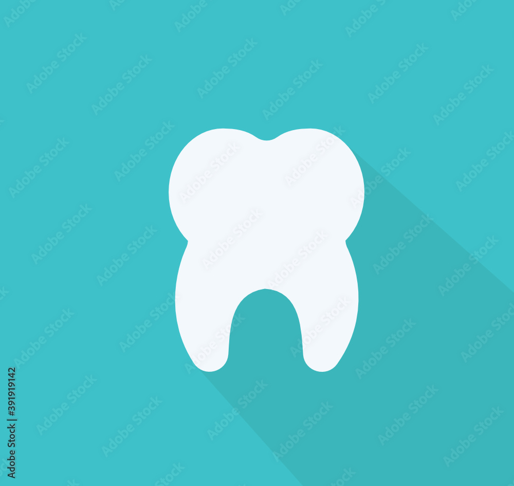 teeth clean and white In the treatment of the dentist vector design illustration
