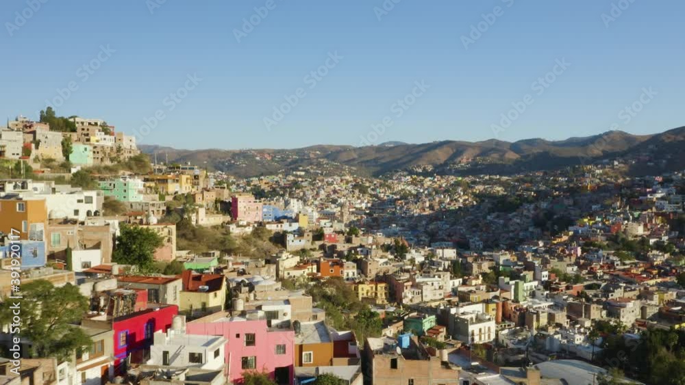 Homes Built into Mountain with Spectacular View of Beautiful Guanajuato City Mexico Homes Built into Mountain with Spectacular View of Beautiful Guanajuato City Mexico