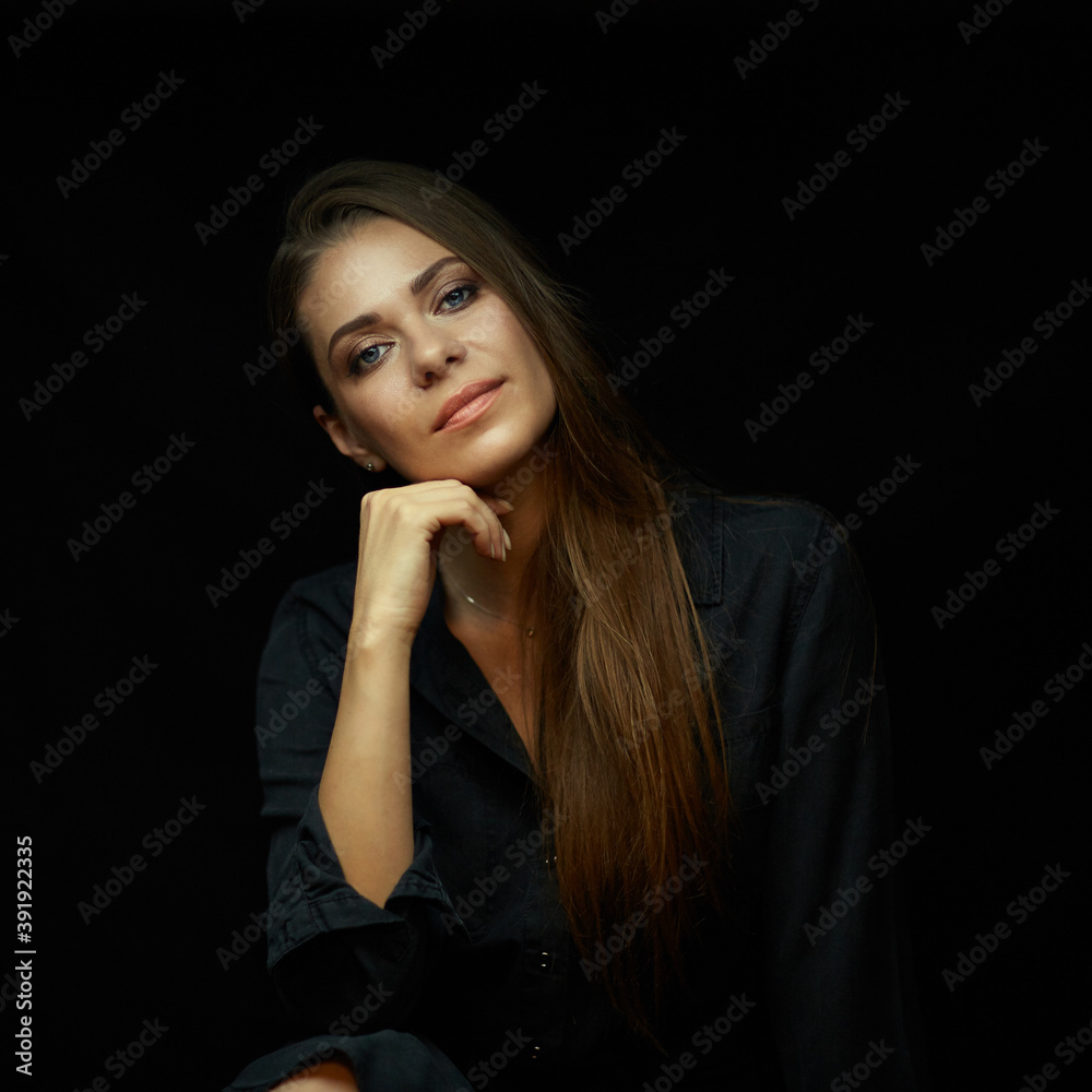 Beauty woman portrait with long hair Beauty woman portrait with long hair
