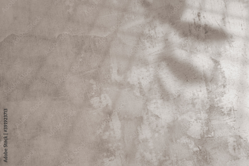 Naklejka premium Shadow of grid line on a concrete wall