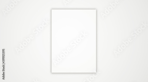 Blank book cover template isolated on white background. 3D rendering. © Lifestyle Graphic