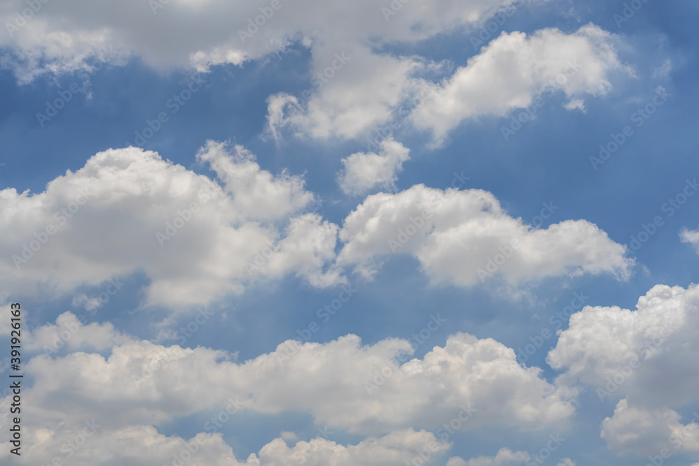 Sky with white clouds pattern background. Sky and clouds in daylight. Sky with white clouds pattern background. Sky and clouds in daylight.