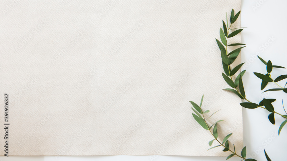 Nature concept paper mockup