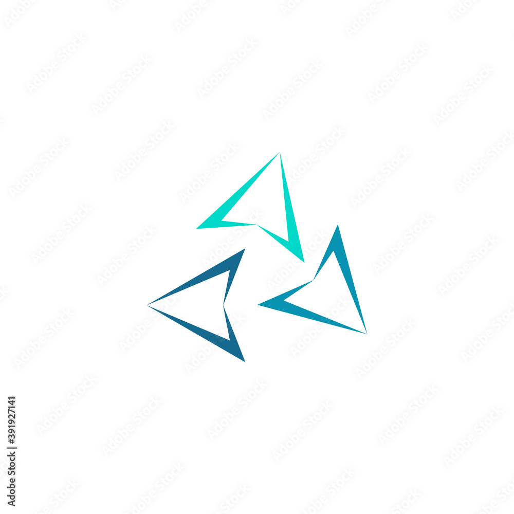 Triangle Logo Template vector icon illustration design Triangle Logo Template vector icon illustration design