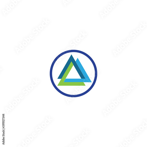 Free Download Triangle Logo Template vector icon illustration design - GFXLoad