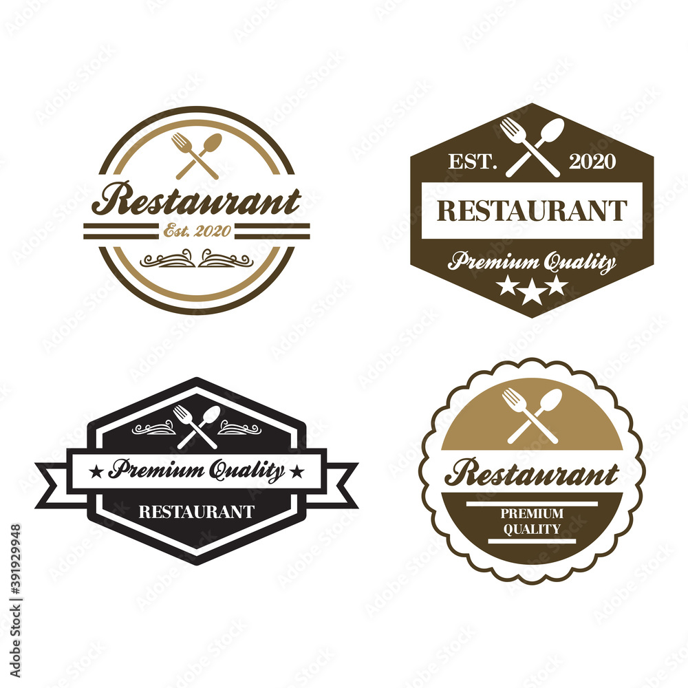 A Set Of Kitchen Vector , A Set Of Restaurant Logo