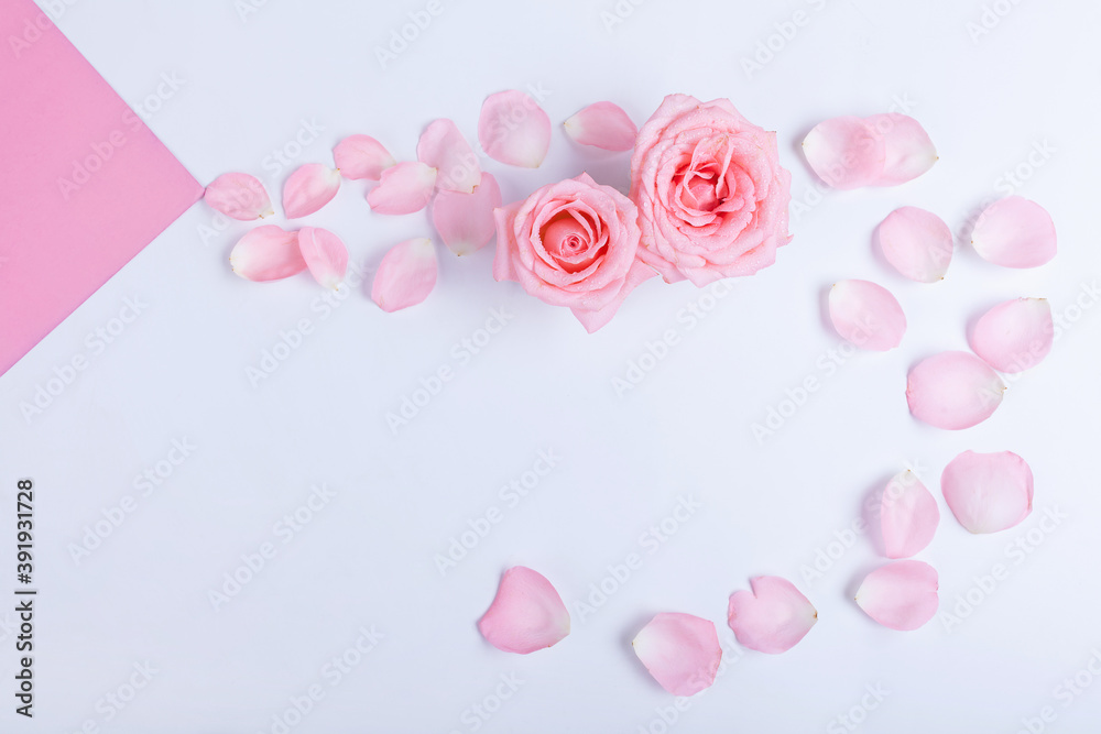 Pink valentines day material background picture