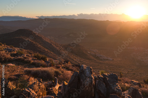 Sunset over Ryan Mountain