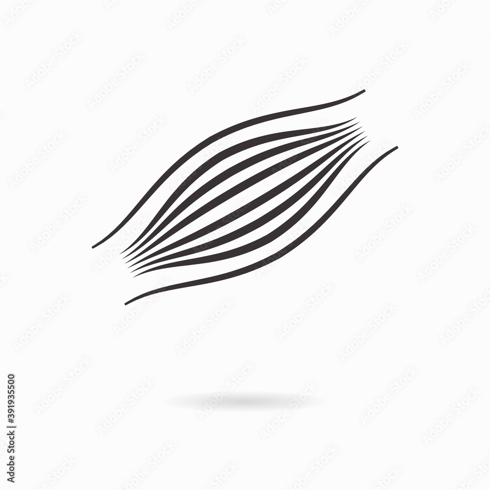 Muscle fiber icon vector vectors hi-res stock photography and