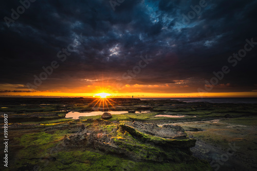 Sunrise scenery of Weizhou Island photo