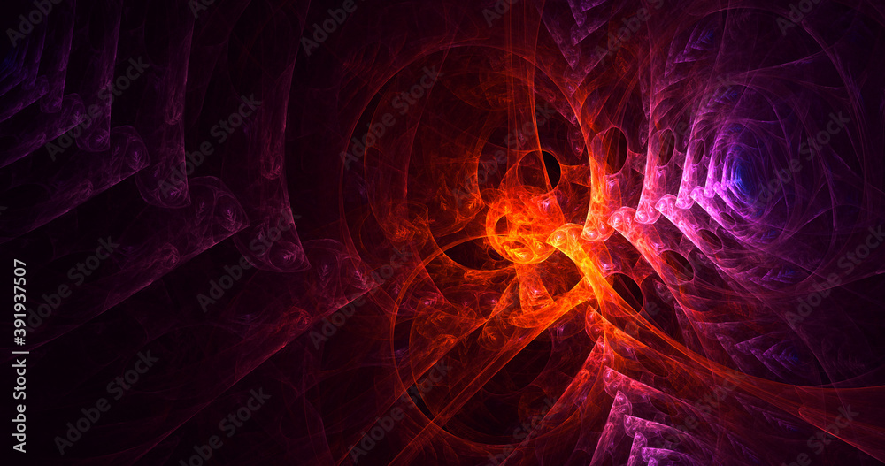 3D rendering abstract multicolor fractal light background 3D rendering abstract multicolor fractal light background