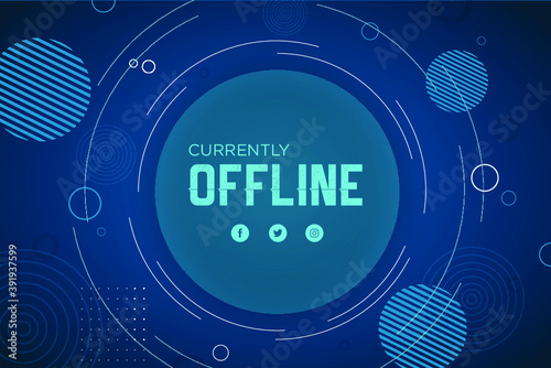 Twitch offline banner Deign for Twitch Streamers