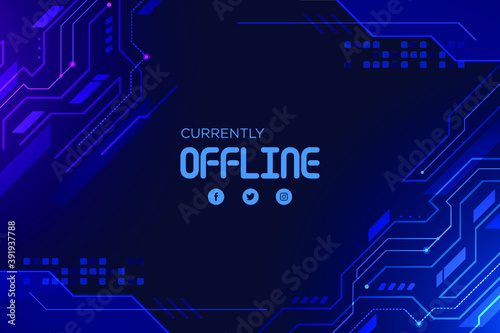 Twitch offline banner Deign for Twitch Streamers