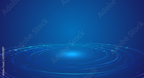 Luminous helix and upward line, Internet technology background. © hqrloveq