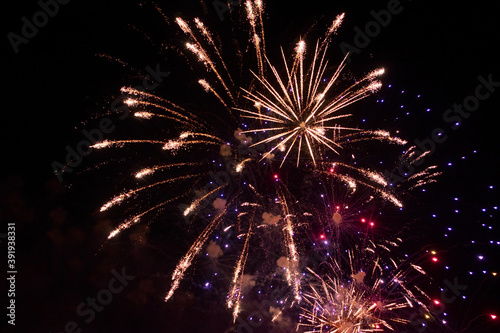 Feuerwerk, Nacht, Himmel, Lichter