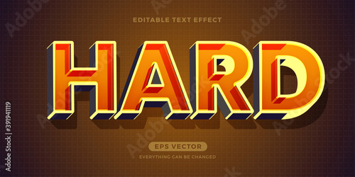 Hard text effect