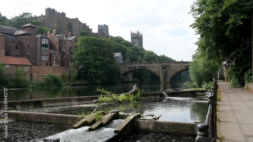 Durham Castle high above the River Wear