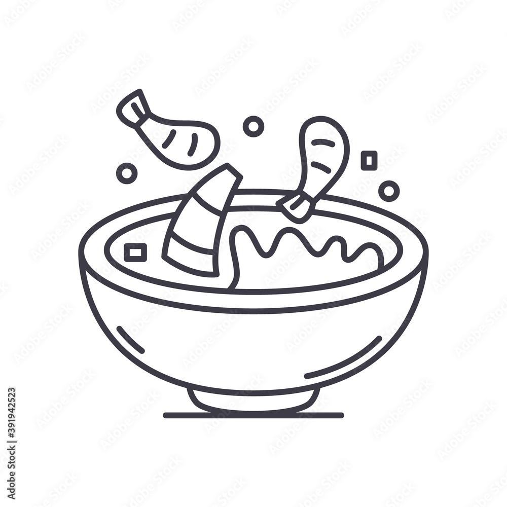 Sea salad icon, linear isolated illustration, thin line vector, web design sign, outline concept symbol with editable stroke on white background. Sea salad icon, linear isolated illustration, thin line vector, web design sign, outline concept symbol with editable stroke on white background.