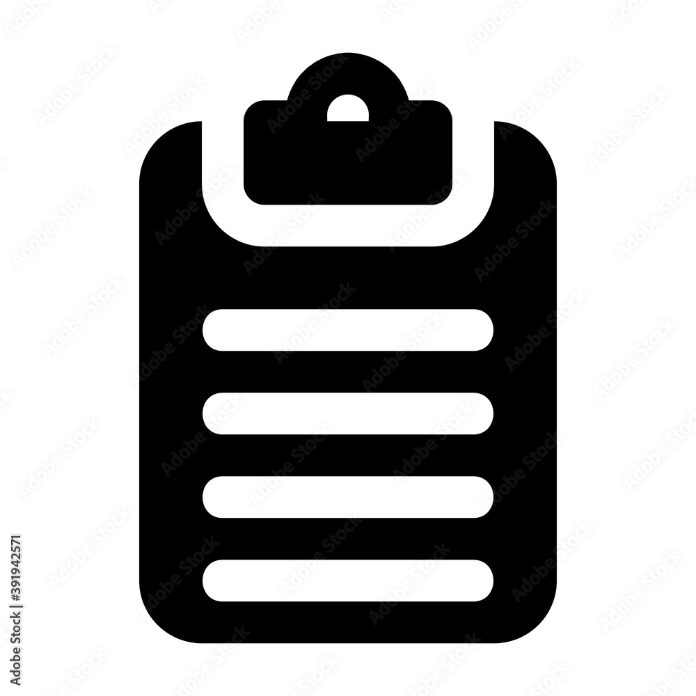 Note icon vector illustration in solid style for any projects Note icon vector illustration in solid style for any projects