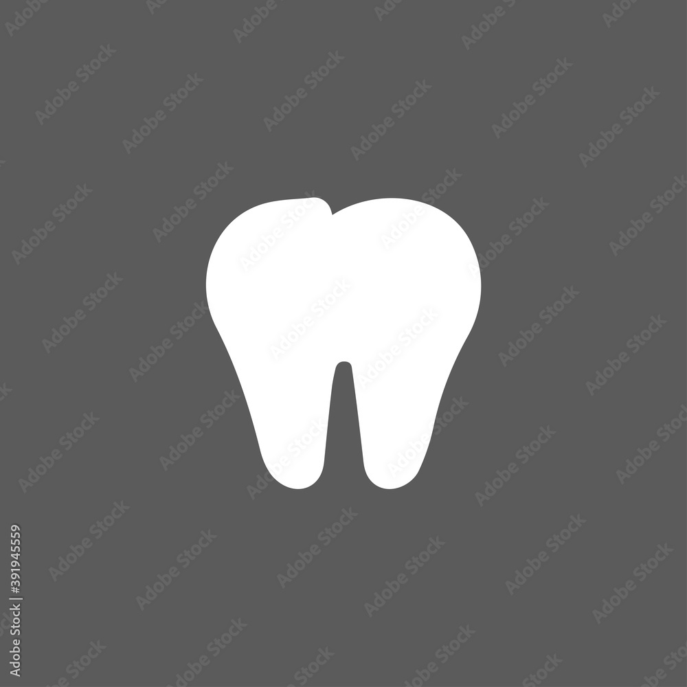 tooth icon. vector flat illustration tooth icon. vector flat illustration