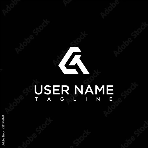 Ct logo letter monogram with triangle shape Vector Image , triangle letter ct logo image , ct logo , letter ct logo triangle 