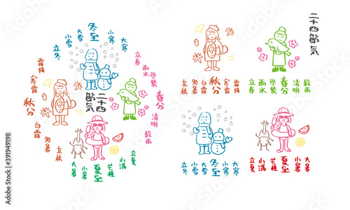 24節気イラスト_ Solar term