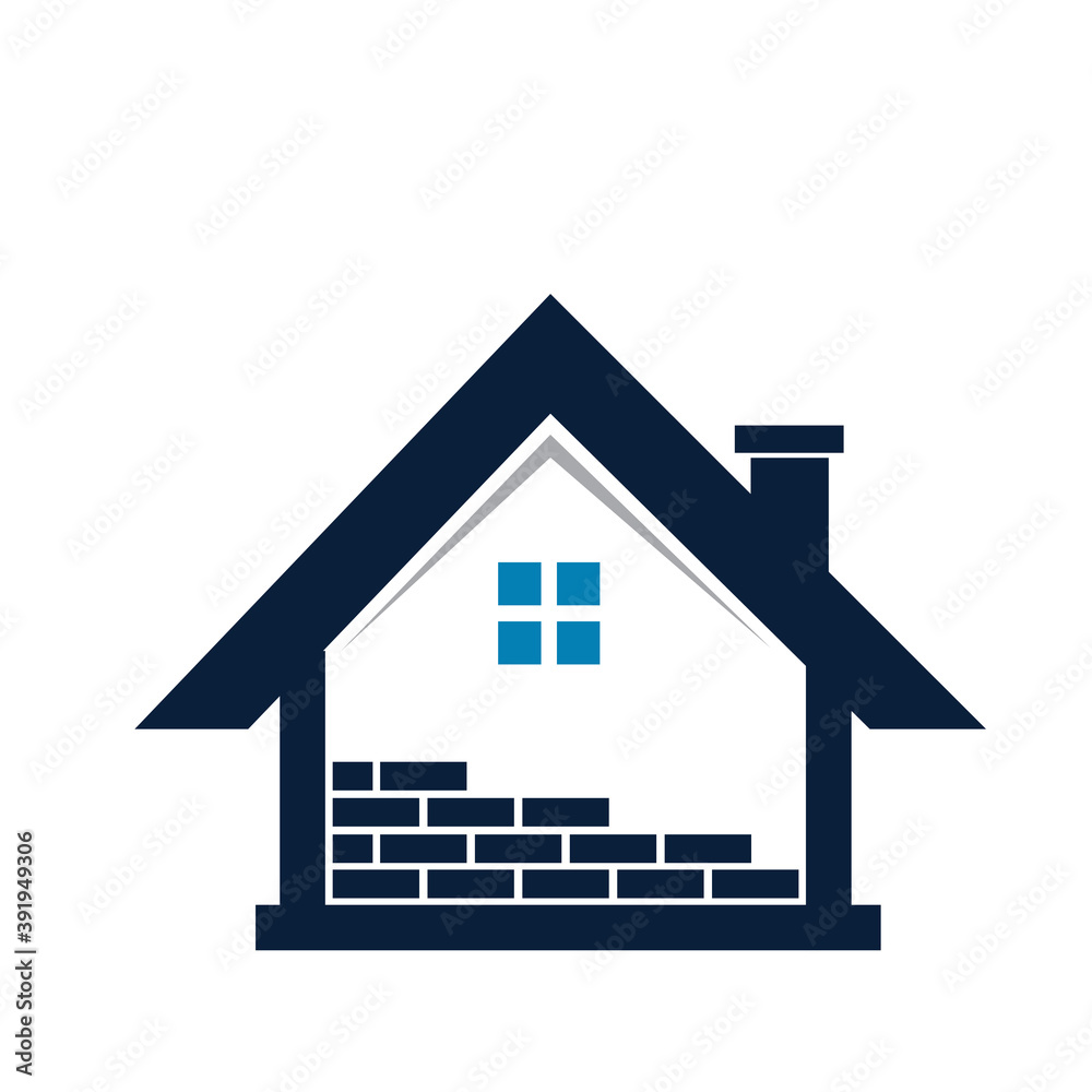 Fototapeta premium home construction logo designs simple modern for contractor and build logo
