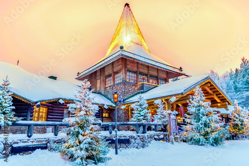 Santa claus village lapland finland photo