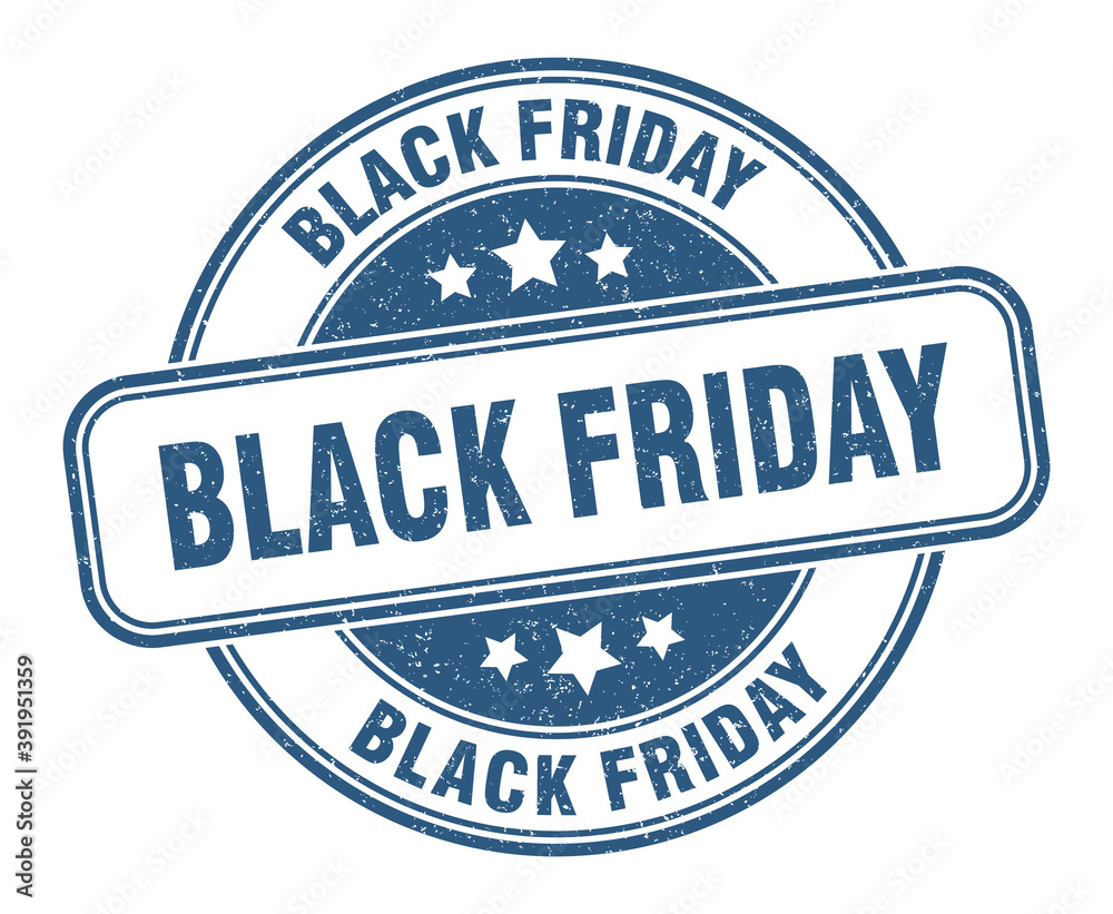 Fototapeta premium black friday stamp. black friday label. round grunge sign