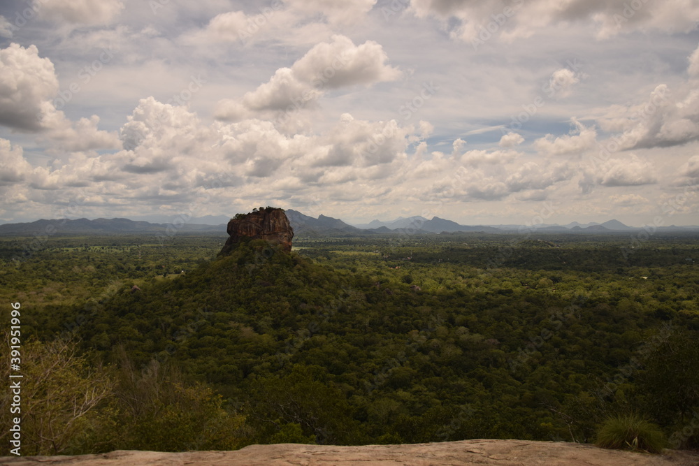 Rock of sigiriya in Sri Lanka