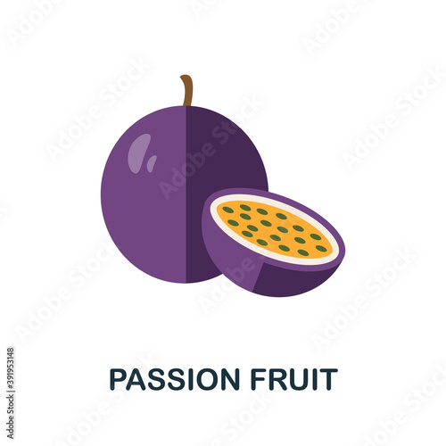 Passion Fruit icon. Simple element from fruits collection. Creative Passion Fruit icon for web design, templates, infographics and more