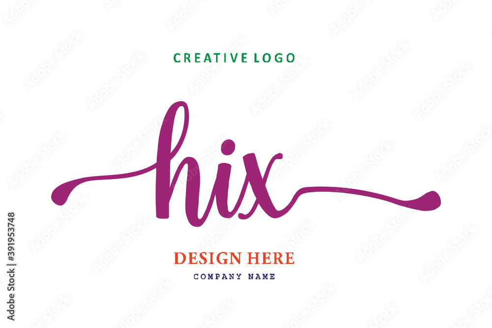 HIX lettering logo is simple, easy to understand and authoritative HIX lettering logo is simple, easy to understand and authoritative