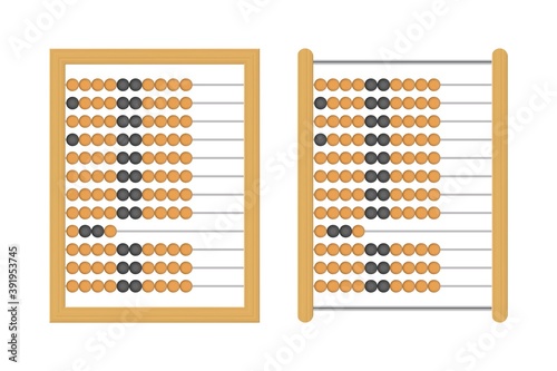 Old vintage abacus vector illustration