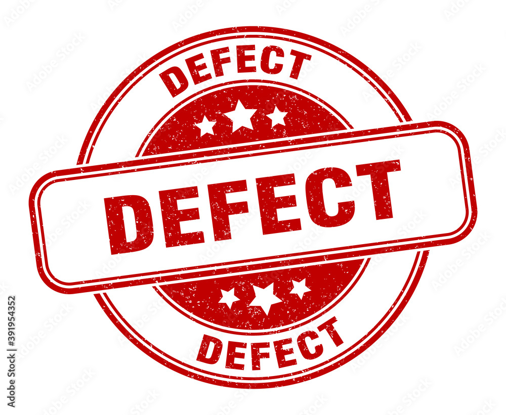 defect stamp. defect label. round grunge sign defect stamp. defect label. round grunge sign