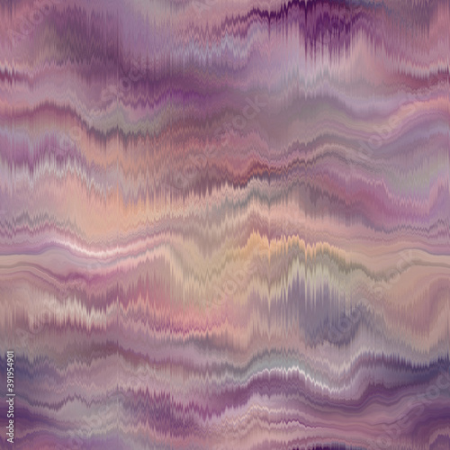 Seamless abstract wave pattern. Vivid degrade blur ombre radiant surreal blurry saturated digital wavy ocean water seamless repeat raster jpg swatch. Soft gentle subtle fuzzy soft out of focus blobs. photo