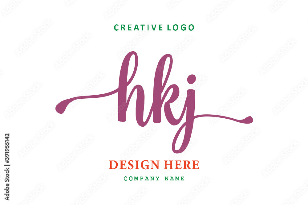 HKJ lettering logo is simple, easy to understand and authoritative HKJ lettering logo is simple, easy to understand and authoritative
