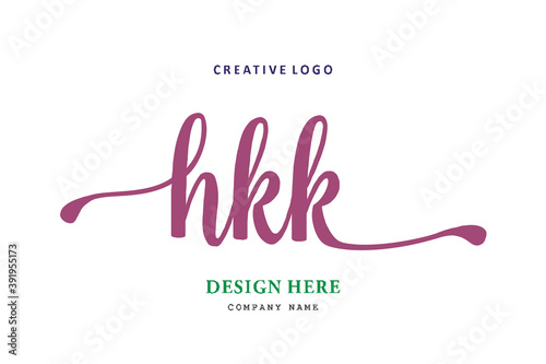 HKK lettering logo is simple, easy to understand and authoritative
