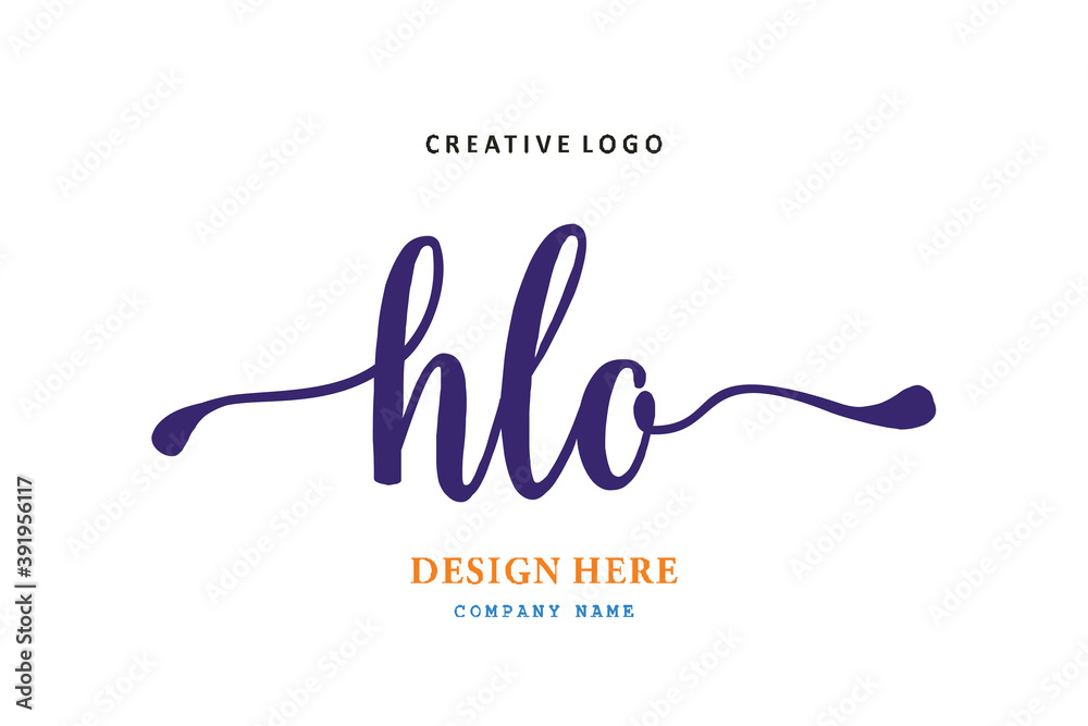 HLO lettering logo is simple, easy to understand and authoritative HLO lettering logo is simple, easy to understand and authoritative
