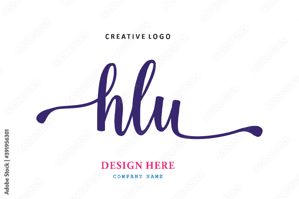 HLU lettering logo is simple, easy to understand and authoritative HLU lettering logo is simple, easy to understand and authoritative