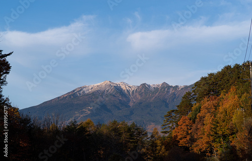 秋の開田高原 紅葉と御嶽山