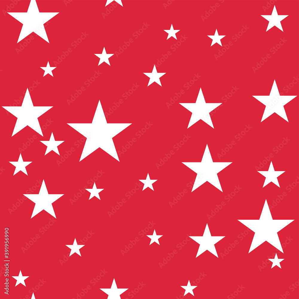 Seamless vector cosmic pattern with chaotical star shape elements. Five angled stars background. Flat night sky wallpaper. For design, fabric, textile, cover. Seamless vector cosmic pattern with chaotical star shape elements. Five angled stars background. Flat night sky wallpaper. For design, fabric, textile, cover.