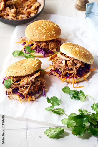 Photography Pulled pork burgers